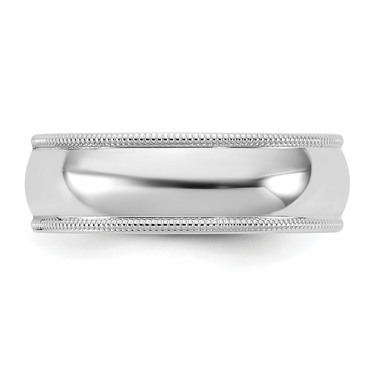 14KW 6.5mm Milgrain Comfort Fit Band-WMC065