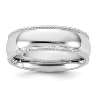 14KW 6.5mm Milgrain Comfort Fit Band-WMC065