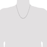14k White Gold 1.8mm D/C Milano Rope Chain-WMIL030-20