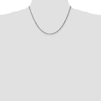 14k White Gold 2.5mm D/C Milano Rope Chain-WMIL045-18