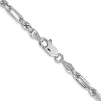 14k White Gold 3.0mm D/C Milano Rope Chain-WMIL060-24