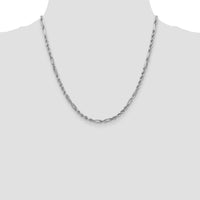 14k White Gold 3.0mm D/C Milano Rope Chain-WMIL060-20