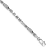 14k White Gold 3.0mm D/C Milano Rope Chain-WMIL060-7