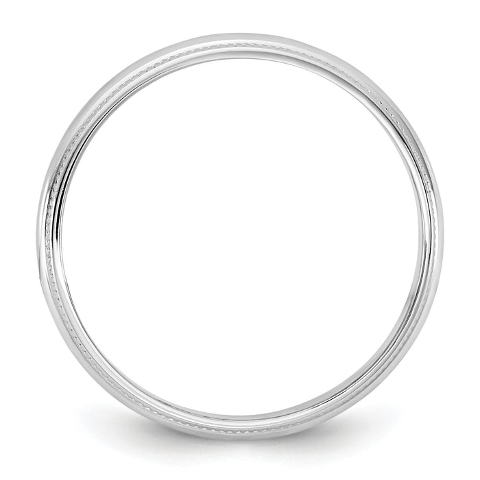 14KW 3.5mm LTW Milgrain Half Round Band-WML035