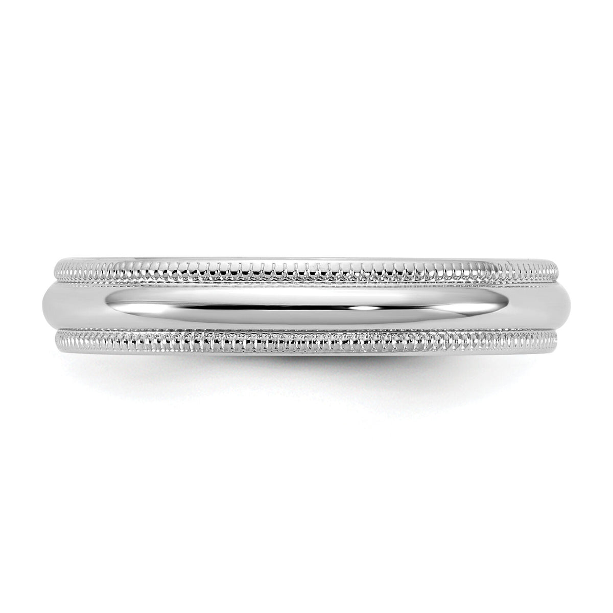 14KW 3.5mm LTW Milgrain Half Round Band-WML035