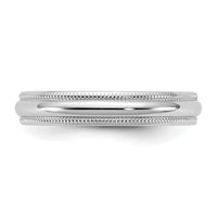 14KW 3.5mm LTW Milgrain Half Round Band-WML035