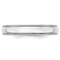14KW 4mm LTW Milgrain Half Round Band-WML040