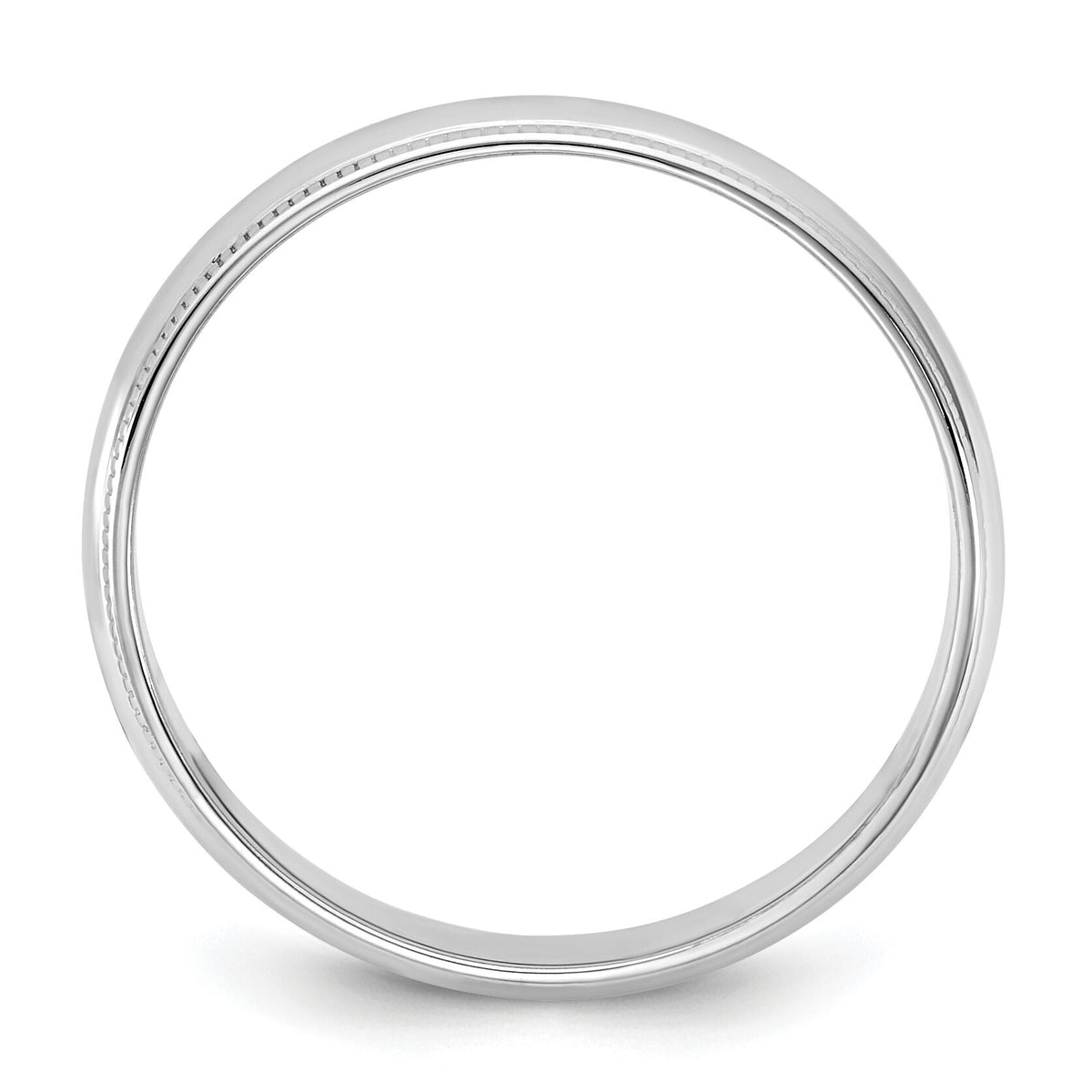 14KW 4.5mm LTW Milgrain Half Round Band-WML045