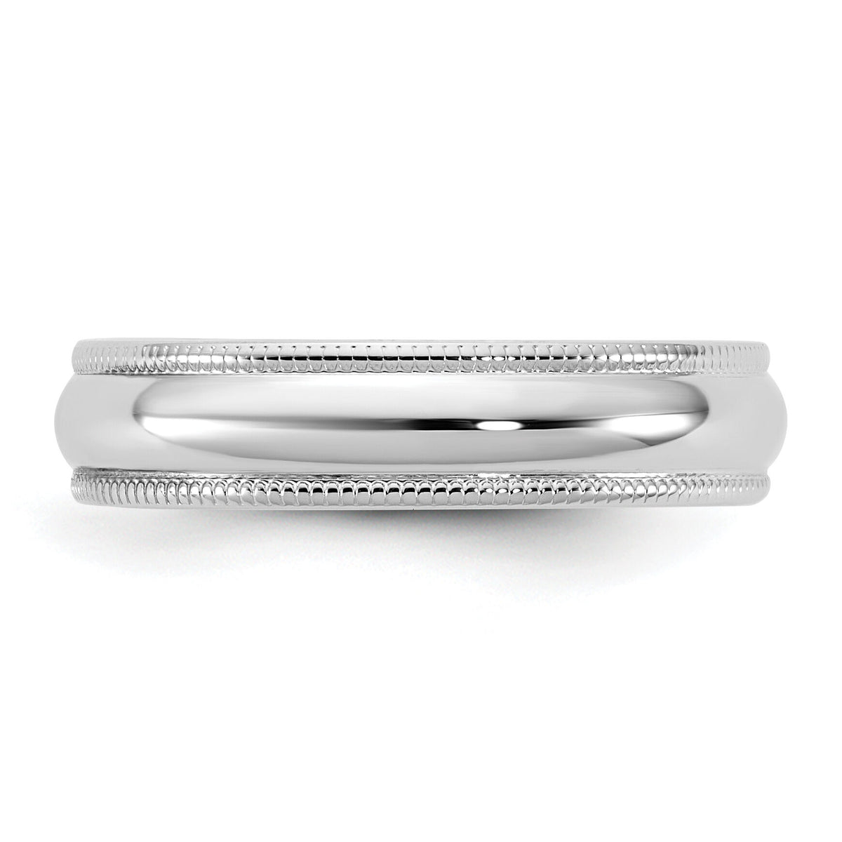 14KW 4.5mm LTW Milgrain Half Round Band-WML045