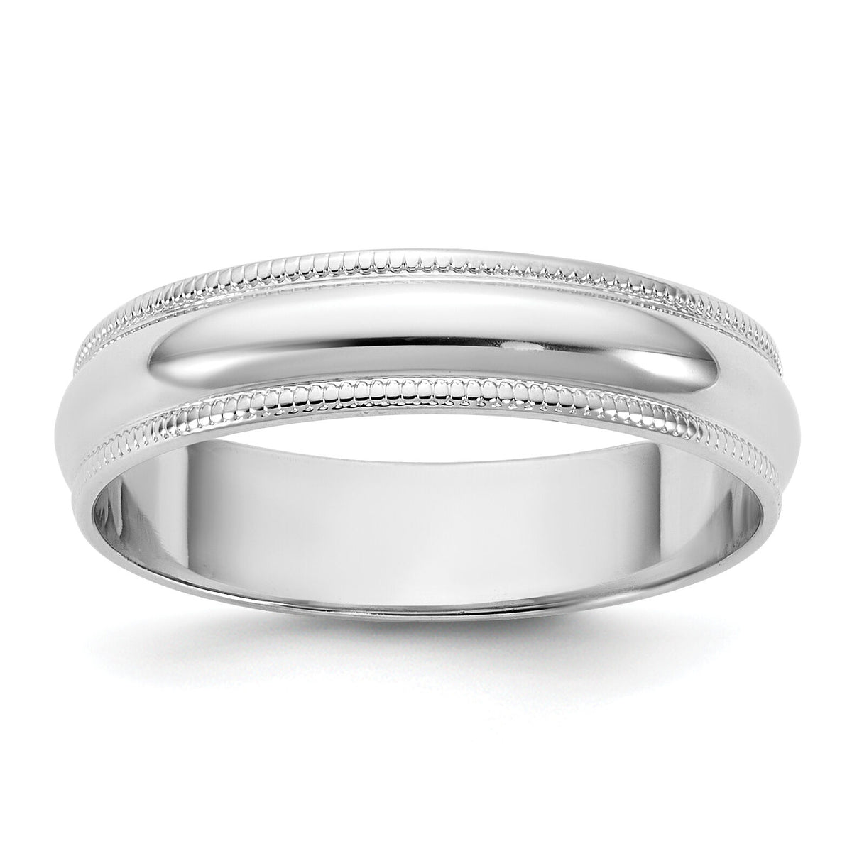 14KW 4.5mm LTW Milgrain Half Round Band-WML045