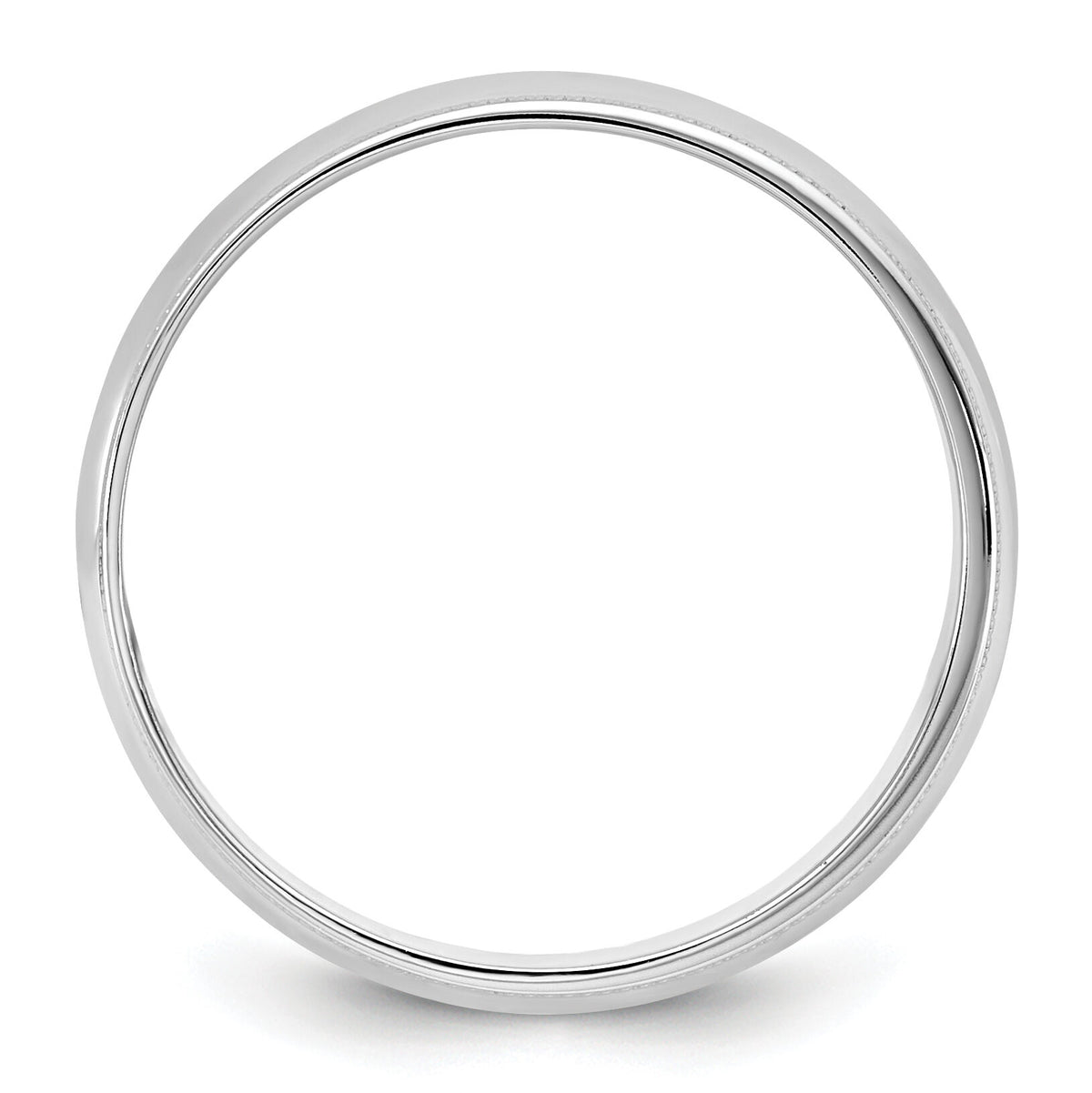 14KW 5.5mm LTW Milgrain Half Round Band-WML055
