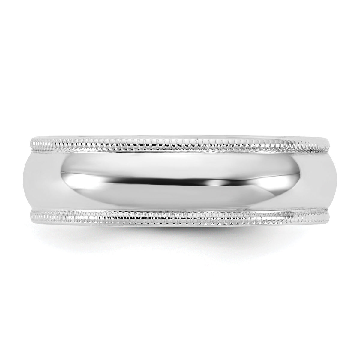 14KW 5.5mm LTW Milgrain Half Round Band-WML055