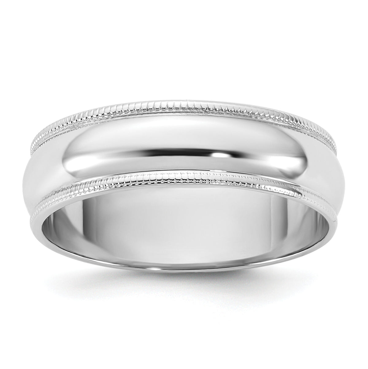 14KW 5.5mm LTW Milgrain Half Round Band-WML055