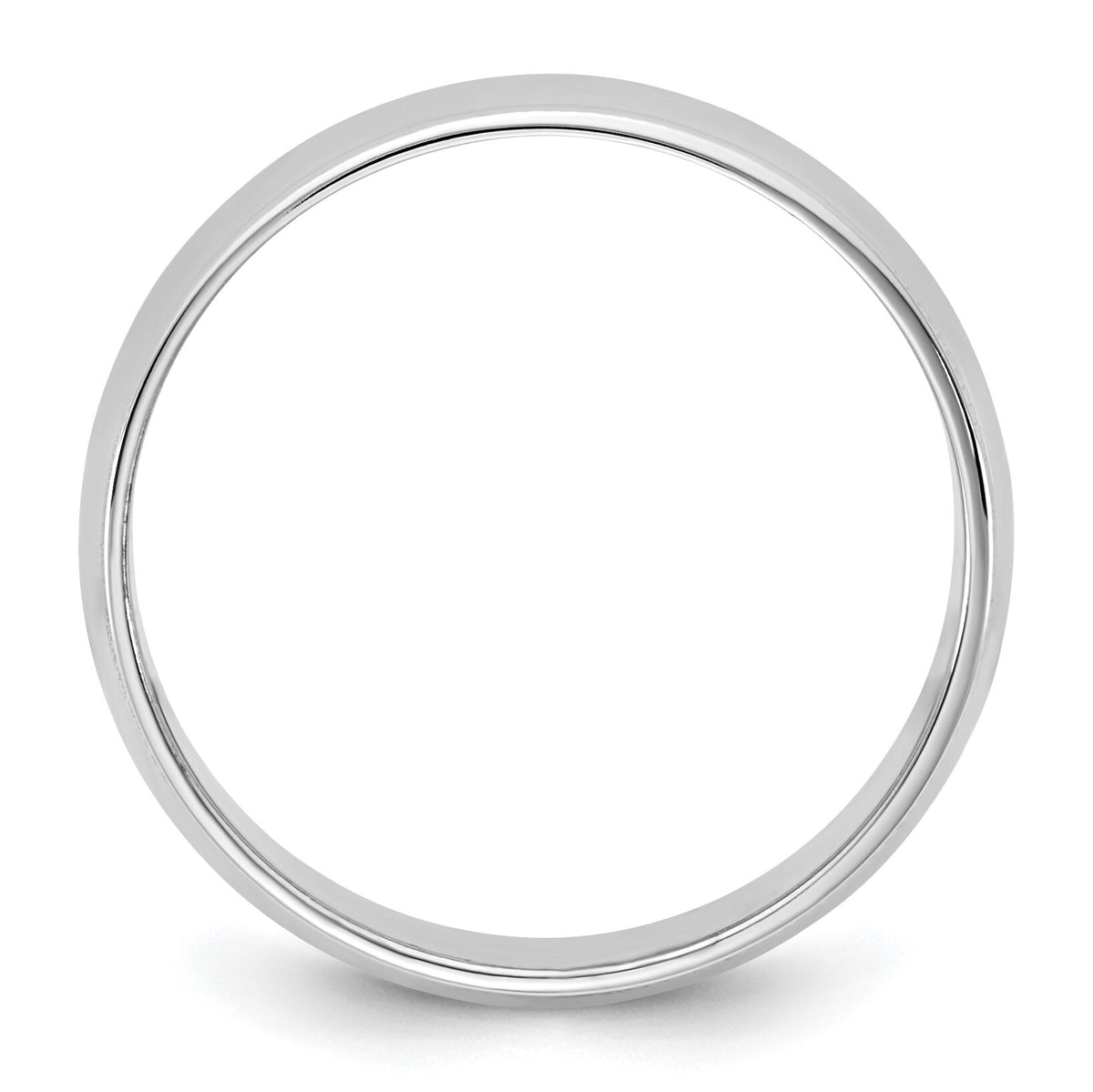 14KW 6.5mm LTW Milgrain Half Round Band-WML065