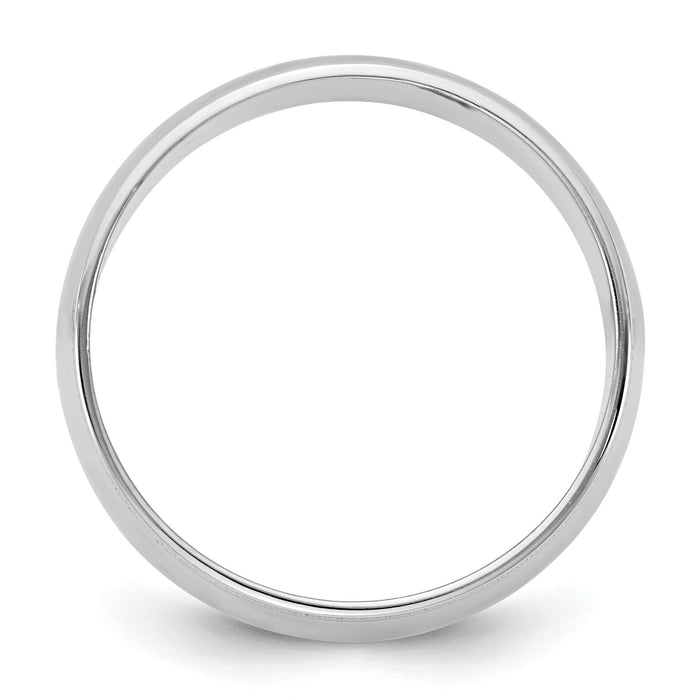 14KW 7mm LTW Milgrain Half Round Band-WML070