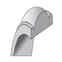 14KW 6mm LTW Milgrain Half Round Band-WML060