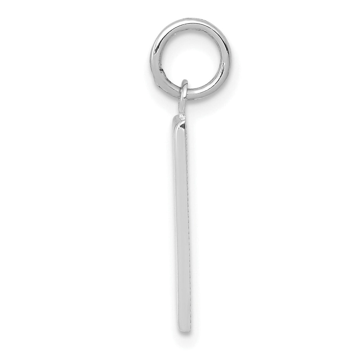 14kw  Medium Polished Number 1 Charm-WMP01