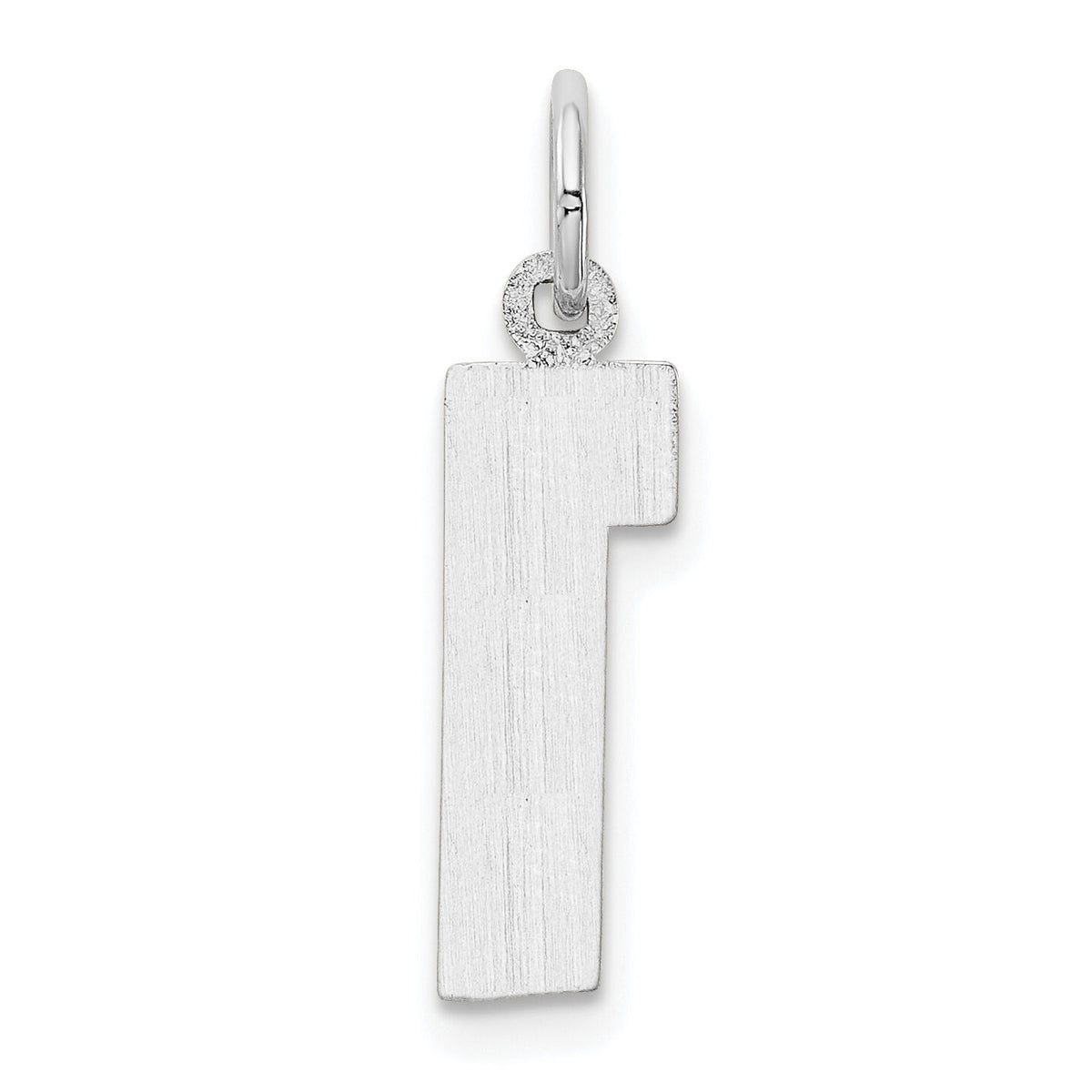 14kw  Medium Polished Number 1 Charm-WMP01