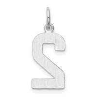 14kw  Medium Polished Number 2 Charm-WMP02
