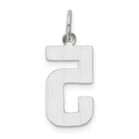 14kw Medium Polished Number 5 Charm-WMP05