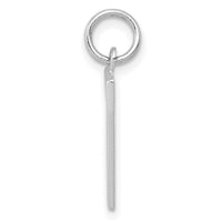 14kw Medium Polished Number 7 Charm-WMP07