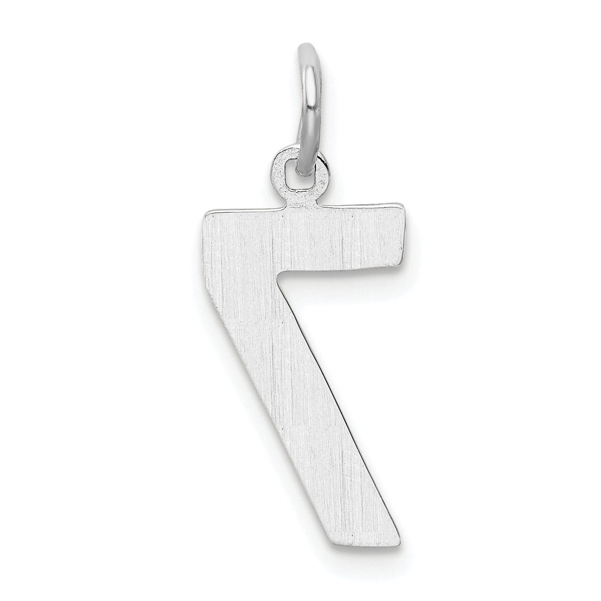 14kw Medium Polished Number 7 Charm-WMP07
