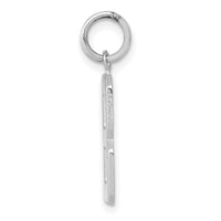 14kw Medium Polished Number 8 Charm-WMP08