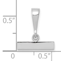 14kw Medium Polished Top Charm-WMPTOP
