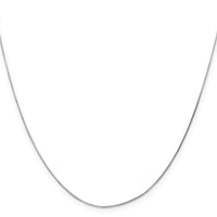 14k White Gold .5mm Octagonal Snake Chain-WOS060-30