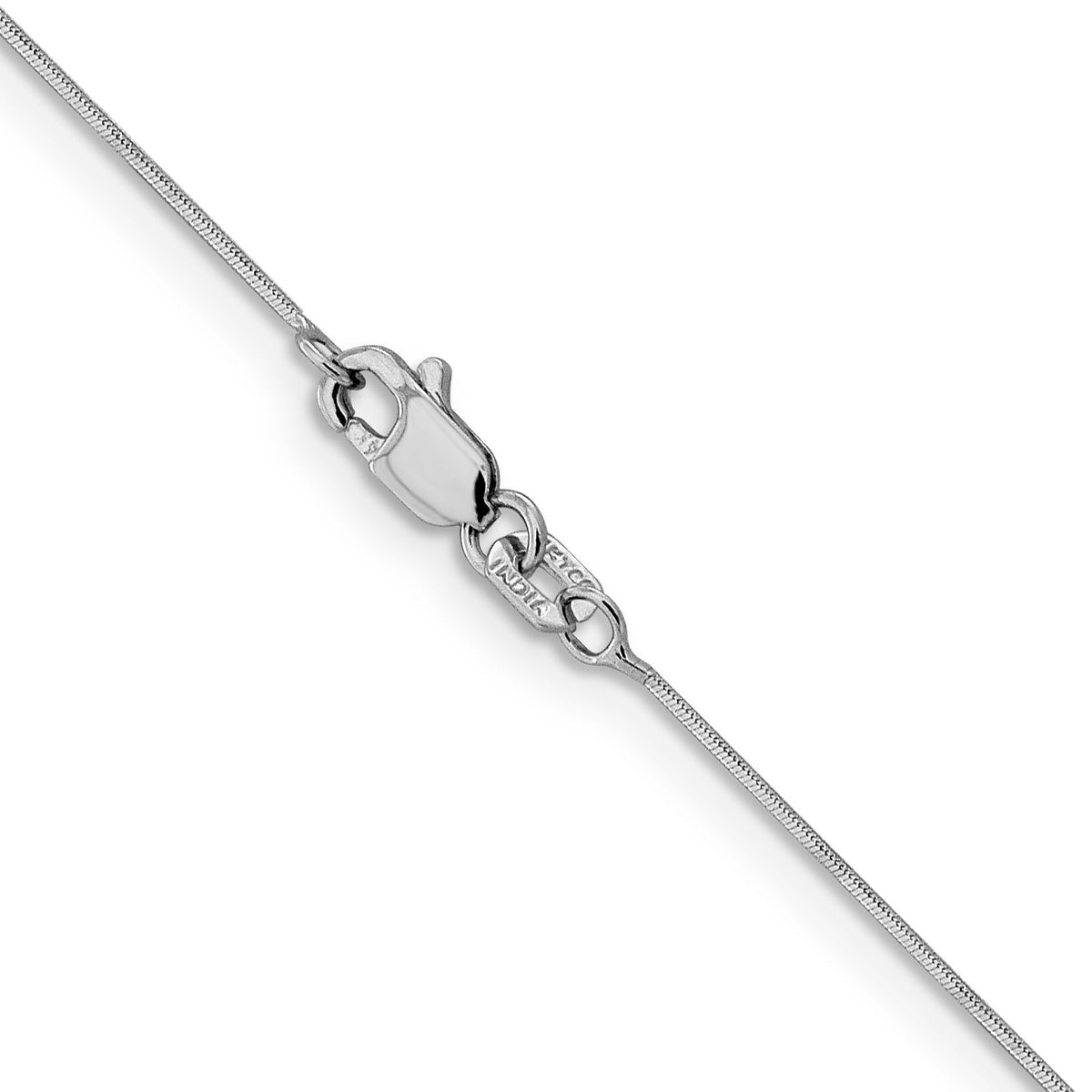 14k White Gold .5mm Octagonal Snake Chain-WOS060-16