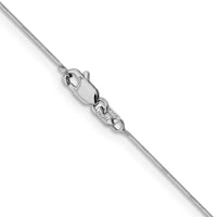 14k White Gold .5mm Octagonal Snake Chain-WOS060-24