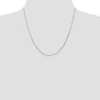 14k White Gold .5mm Octagonal Snake Chain-WOS060-20