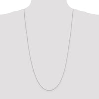 14k White Gold .6mm Octagonal Snake Chain-WOS080-30