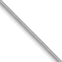 14k White Gold .6mm Octagonal Snake Chain-WOS080-20