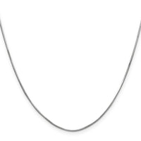 14k White Gold .8mm Octagonal Snake Chain-WOS100-16