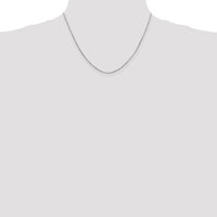 14k White Gold .8mm Octagonal Snake Chain-WOS100-18