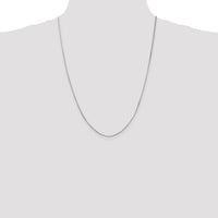 14k White Gold .8mm Octagonal Snake Chain-WOS100-24