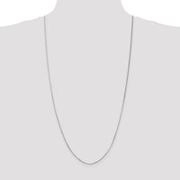 14k White Gold .8mm Octagonal Snake Chain-WOS100-30