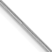 14k White Gold .8mm Octagonal Snake Chain-WOS100-16
