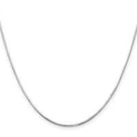 14k White Gold .9mm Octagonal Snake Chain-WOS120-20