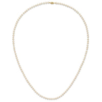 14k 4-5mm White Near Round Freshwater Cultured Pearl Necklace-WPN040-28