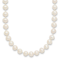14k 5-6mm White Near Round Freshwater Cultured Pearl Necklace-WPN050-18