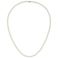 14k 6-7mm White Near Round Freshwater Cultured Pearl Necklace-WPN060-28