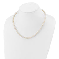 14k WG 6-7mm Near Rnd Wht Freshwater Cultured Pearl 18in Necklace-WPN060W-18