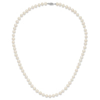14k WG 6-7mm White Freshwater Cultured Pearl 20in Necklace-WPN060W-20