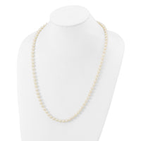 14k WG 6-7mm White Freshwater Cultured Pearl 24in Necklace-WPN060W-24