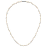 14k WG 6-7mm White Freshwater Cultured Pearl 24in Necklace-WPN060W-24
