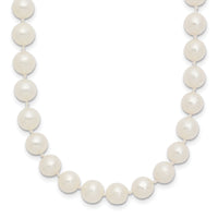 14k 6-7mm White Near Round Freshwater Cultured Pearl Necklace-WPN060-24