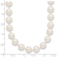 14k 8-9mm White Near Round Freshwater Cultured Pearl Necklace-WPN080-18