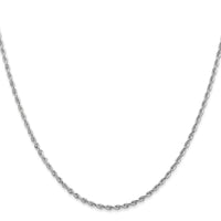 14k White Gold 2.00mm D/C Quadruple Rope Chain-WQT016-18